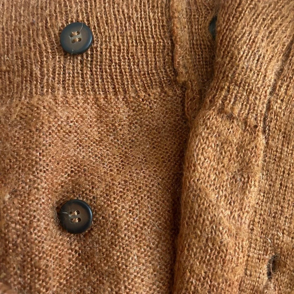 Wallace knits unisex double  breasted 10 button angora blend cardigan W-M men-S - Picture 12 of 12